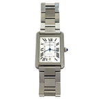 Cartier Tank Solo XL Stainless Steel Quartz Watch Silver — view 4