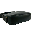Hermes Vintage Saco Taurillon Clemence Leather Shoulder Bag Black — view 7