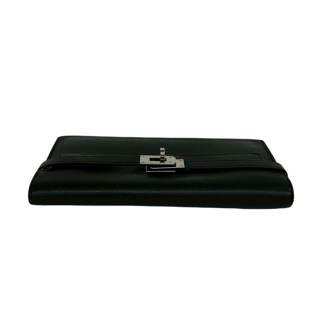Hermes Kelly Wallet Long Veau Epsom Noir Black — view 3