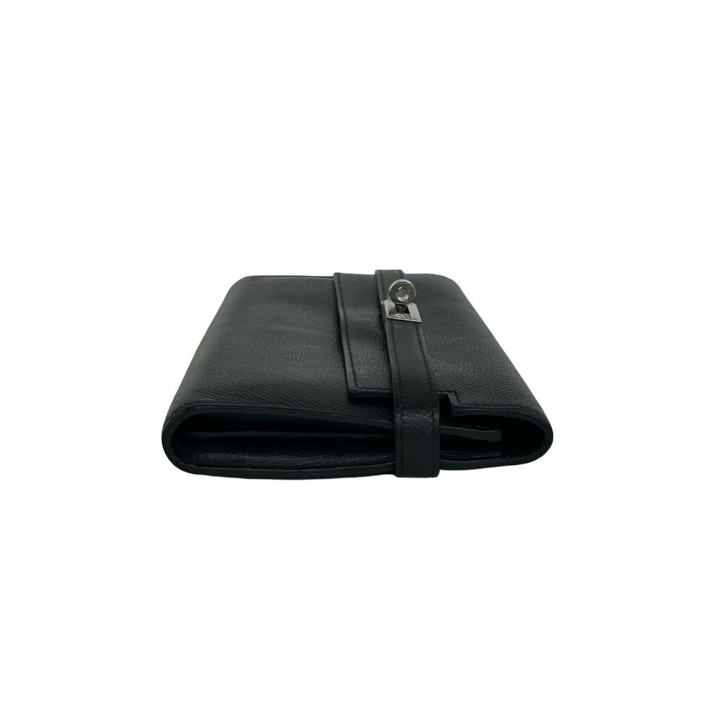 Hermes Kelly Wallet Long Veau Epsom Noir Black — view 5