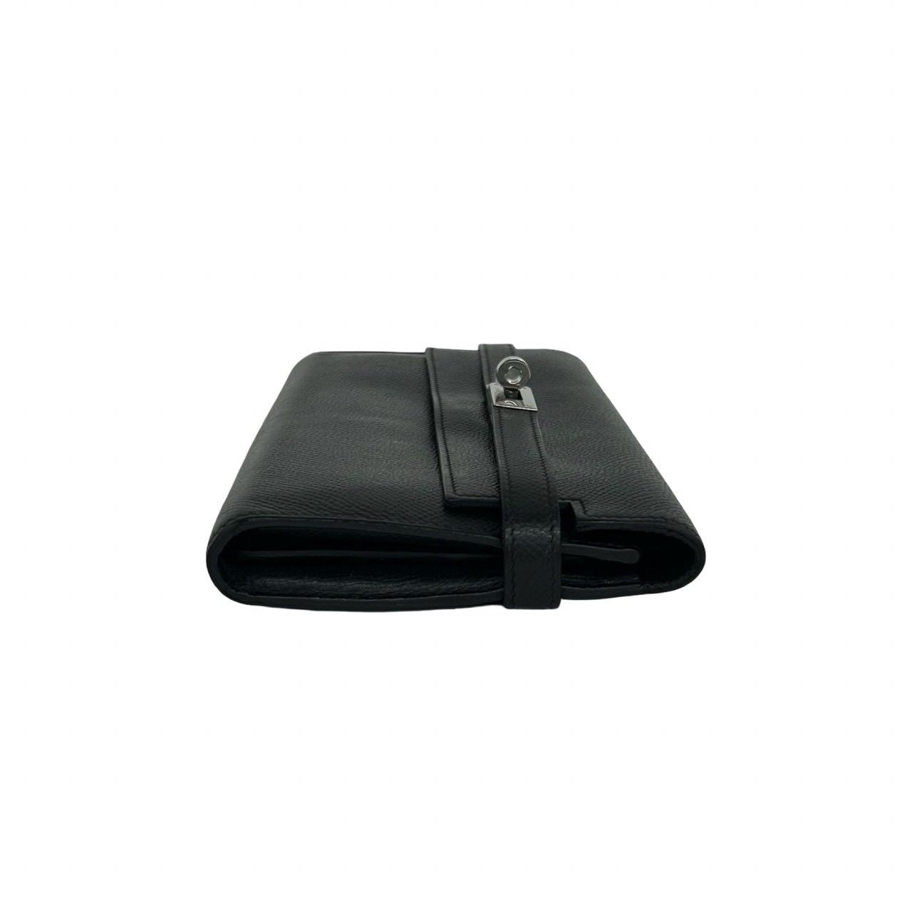 Hermes Kelly Wallet Long Veau Epsom Noir Black — view 5