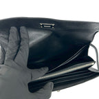 Hermes Kelly Wallet Long Veau Epsom Noir Black — view 8