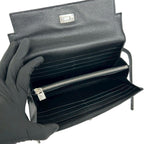 Hermes Kelly Wallet Long Veau Epsom Noir Black — view 7