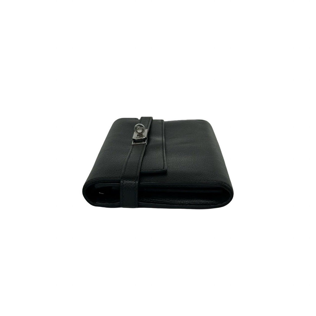 Hermes Kelly Wallet Long Veau Epsom Noir Black — view 4