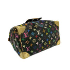 Louis Vuitton Speedy 30 Monogram Multicolor Leather Gold Handbag Black — view 7