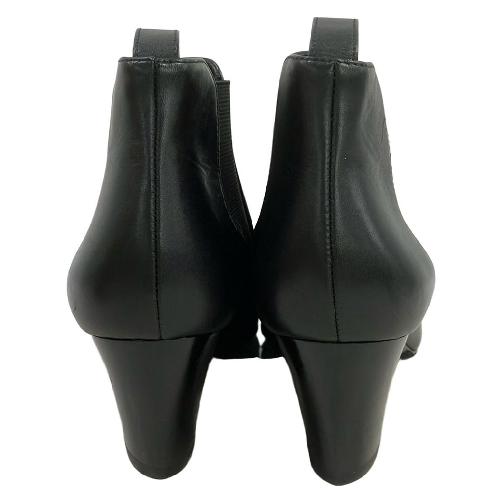 Gucci Short Boots 36 Black Side Gore Leather — view 3