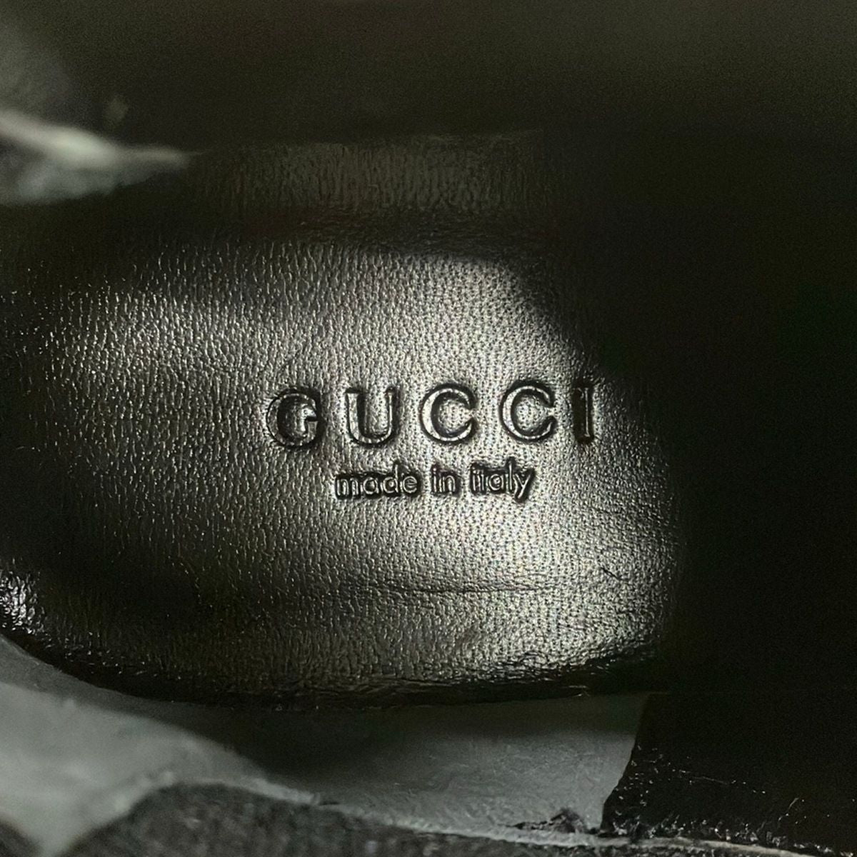Gucci Short Boots 36 Black Side Gore Leather — view 5
