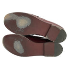 Chanel Loafers 38 C Bordeaux CC Logo Leather — view 4