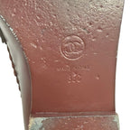 Chanel Loafers 38 C Bordeaux CC Logo Leather — view 6