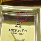 Hermes Watch Kelly Quartz Leather Gold Brown — view 9