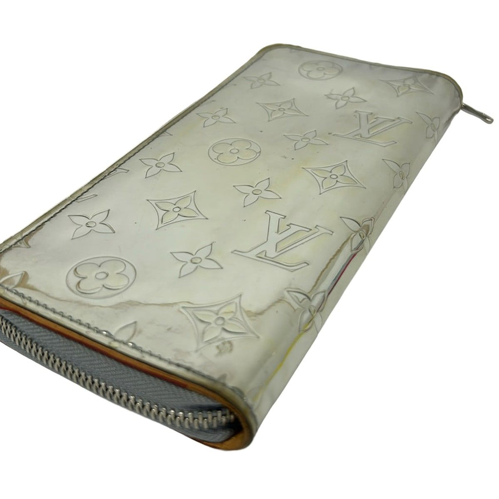 Louis Vuitton Wallet Monogram Miloire Zippy Vertical Silver Initial — view 8