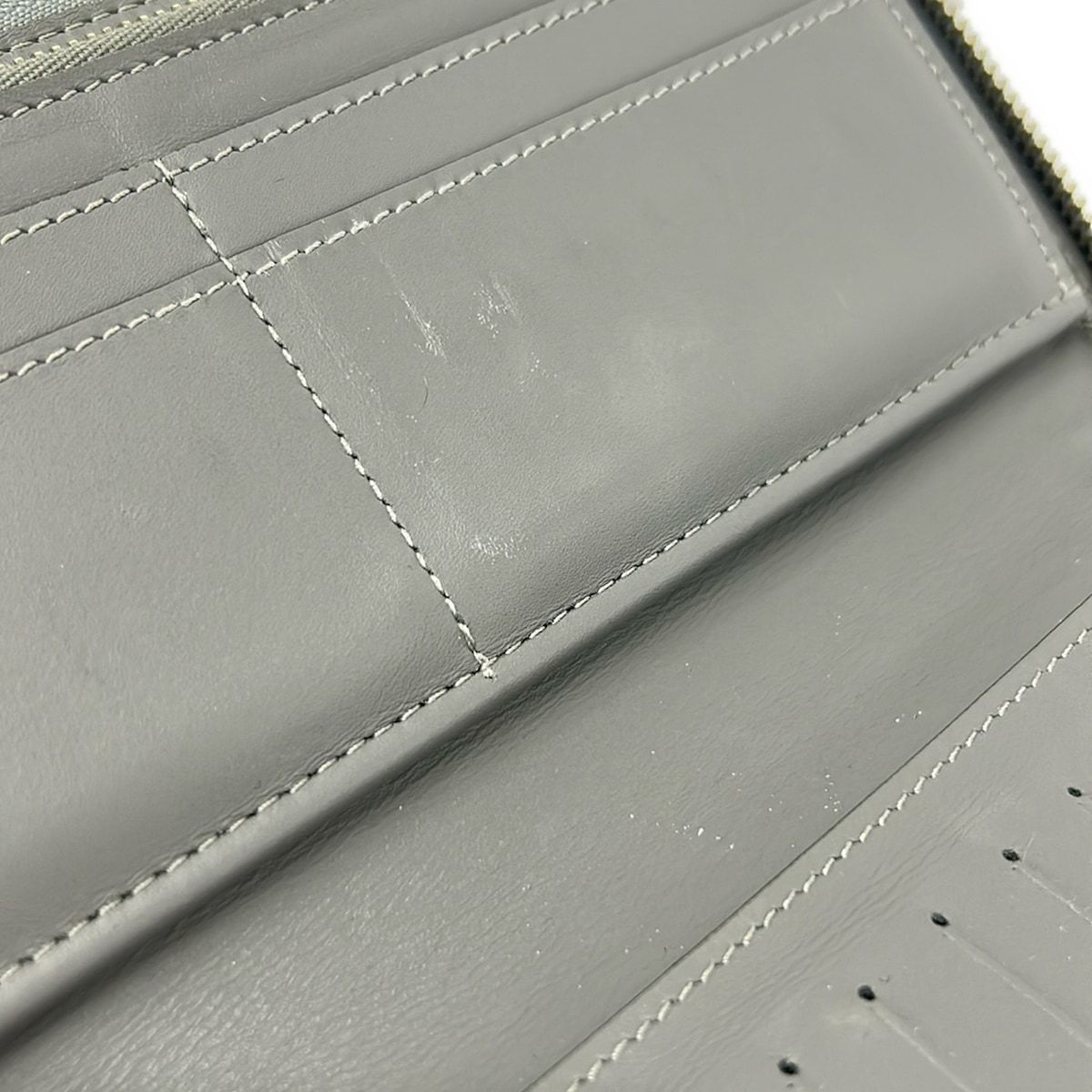 Louis Vuitton Wallet Monogram Miloire Zippy Vertical Silver Initial — view 6