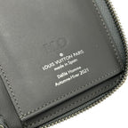Louis Vuitton Wallet Monogram Miloire Zippy Vertical Silver Initial — view 5