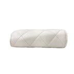 Chanel Trifold Wallet Quilted Mini Compact White Gold CC Logo — view 5