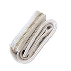 Chanel Trifold Wallet Quilted Mini Compact White Gold CC Logo — view 8