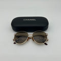 Chanel Sunglasses CC Logo Round Frame Eyewear
