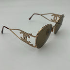 Chanel Sunglasses CC Logo Round Frame Eyewear — view 6