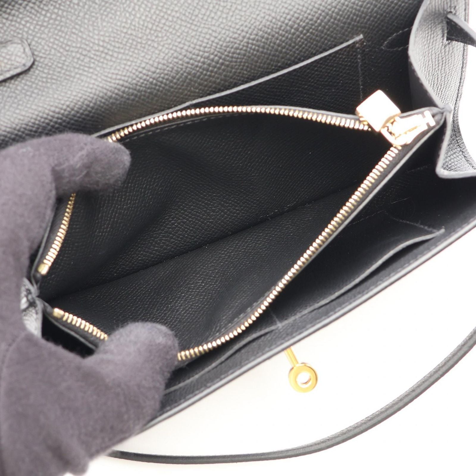 Hermes Shoulder Bag Kelly Tougo Black — view 4