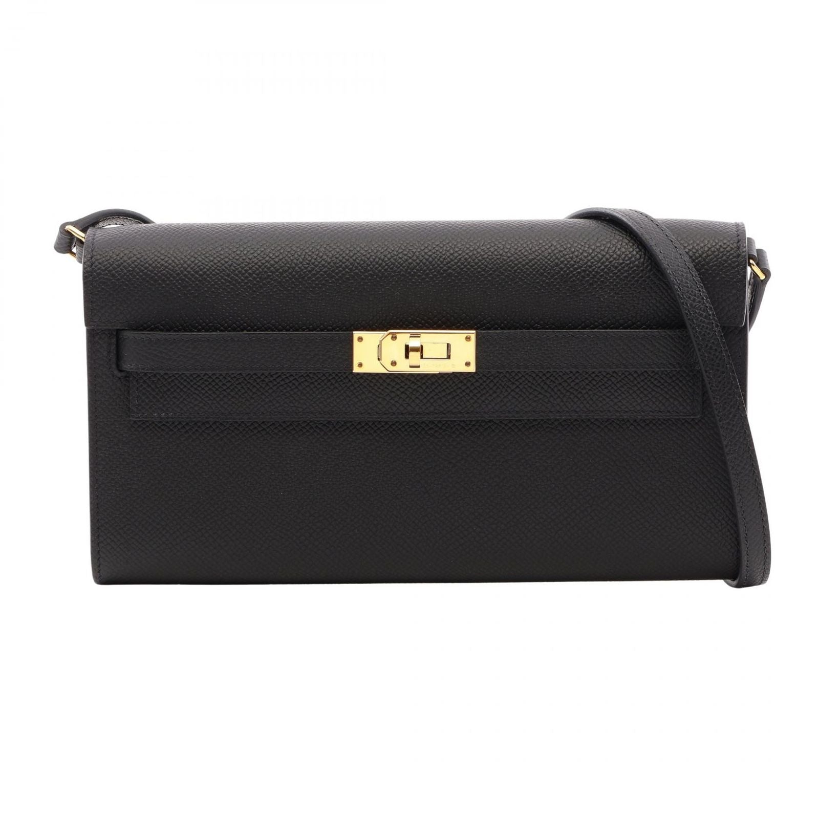 Hermes Shoulder Bag Kelly Tougo Black