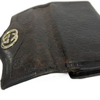 Gucci Wallet Ski Guccissima Line Dark Brown Leather — view 9