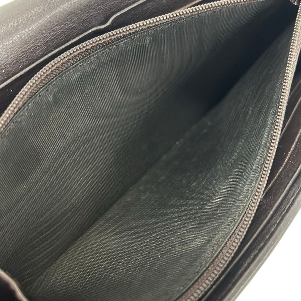 Gucci Wallet Ski Guccissima Line Dark Brown Leather — view 5