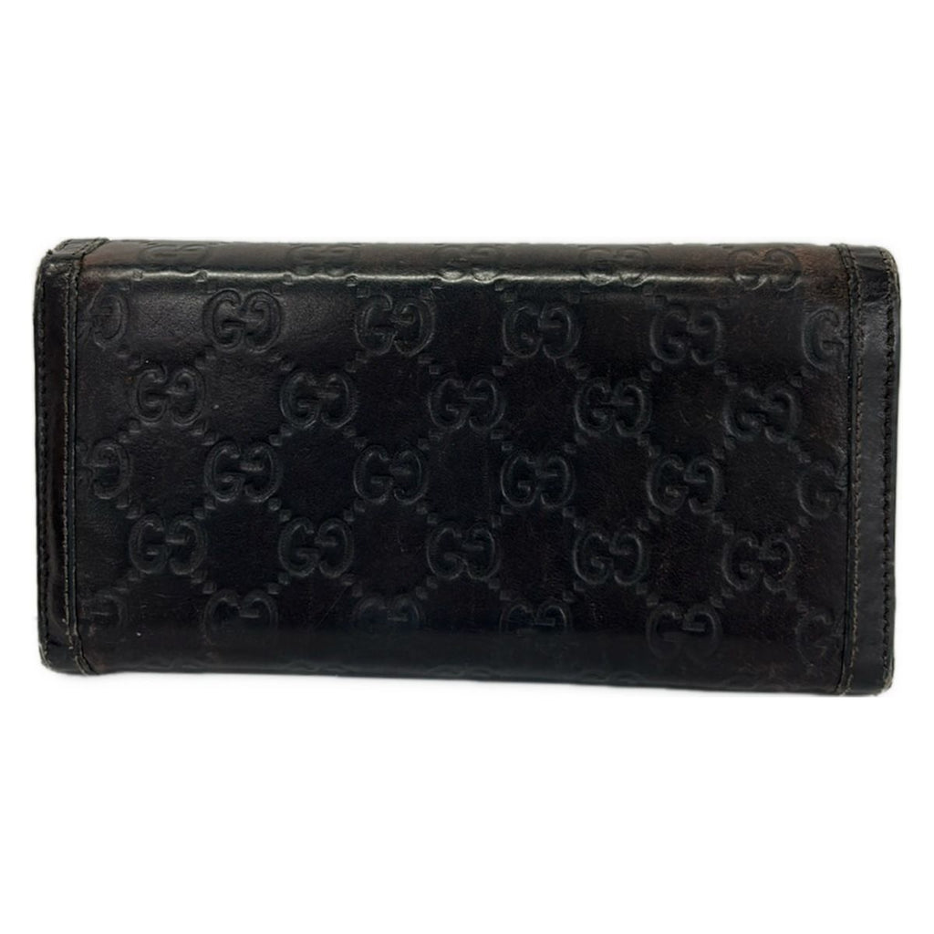 Gucci Wallet Ski Guccissima Line Dark Brown Leather — view 2
