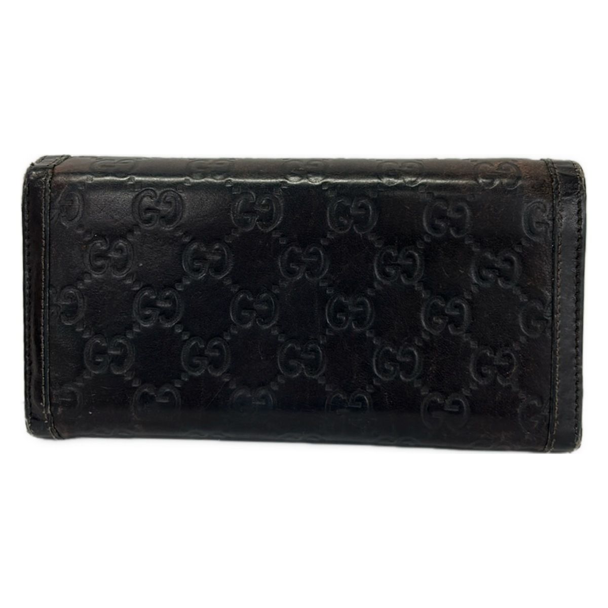 Gucci Wallet Ski Guccissima Line Dark Brown Leather — view 2