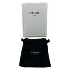 Celine Shoulder Strap Navy Gray Beige Gold Leather — view 5