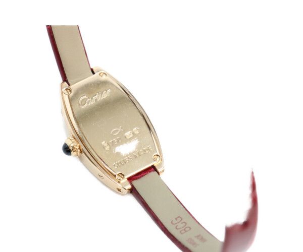 Cartier Lanier Mini Tonneau 18k PG Quartz Watch — view 5