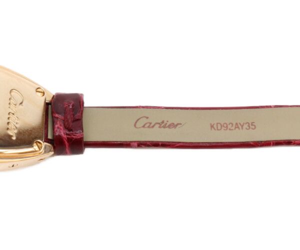 Cartier Lanier Mini Tonneau 18k PG Quartz Watch — view 9