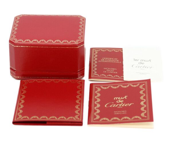 Cartier Must Colise Vermeil SM Ivory Roman Dial Quartz Leather — view 9