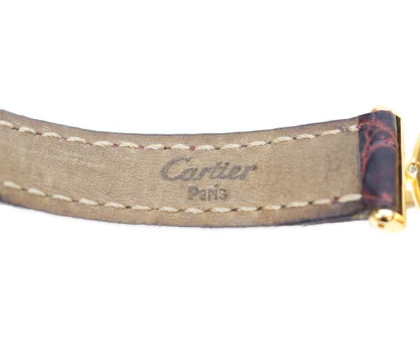 Cartier Must Colise Vermeil SM Ivory Roman Dial Quartz Leather — view 8