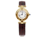 Cartier Must Colise Vermeil SM White Roman Dial Leather Quartz — view 2