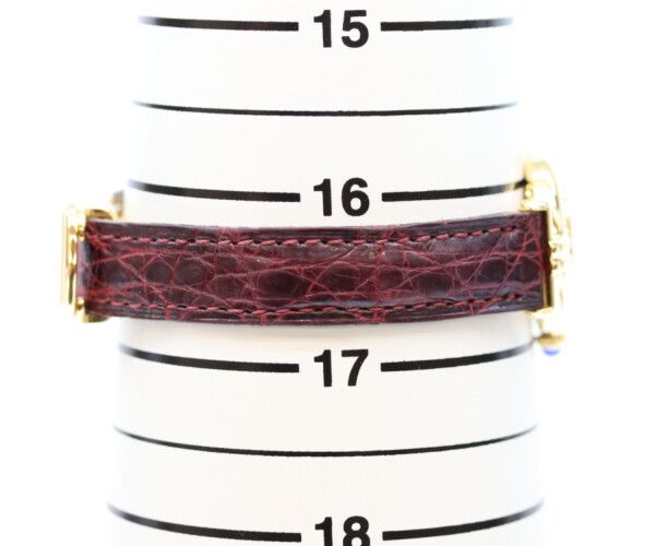 Cartier Must Colise Vermeil SM White Roman Dial Leather Quartz — view 7