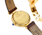 Cartier Must Colise Vermeil SM White Roman Dial Leather Quartz — view 6