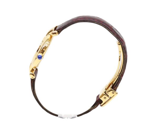 Cartier Must Colise Vermeil SM White Roman Dial Leather Quartz — view 3