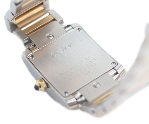 Cartier SS YG Tank Francaise SM Quartz — view 5
