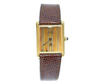 Cartier Must Tank Vermeil LM Trinity Dial Hand Wound Leather — view 2