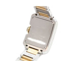 Cartier YG SS Tank en Gray SM Silver Guilloche Dial Quartz — view 8