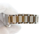 Cartier YG SS Tank en Gray SM Silver Guilloche Dial Quartz — view 6