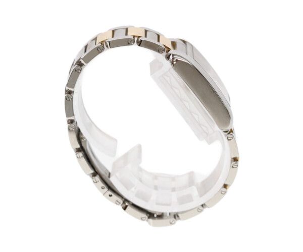 Cartier YG SS Tank en Gray SM Silver Guilloche Dial Quartz — view 5