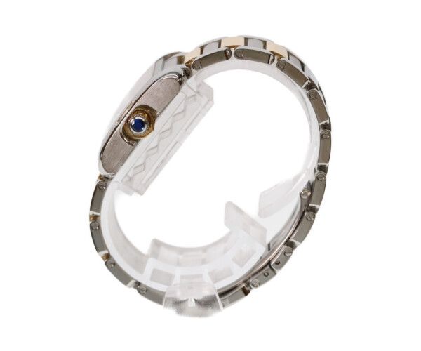 Cartier YG SS Tank en Gray SM Silver Guilloche Dial Quartz — view 3