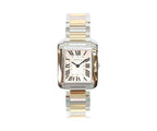 Cartier YG SS Tank en Gray SM Silver Guilloche Dial Quartz — view 2