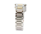 Cartier YG SS Tank en Gray SM Silver Guilloche Dial Quartz — view 4