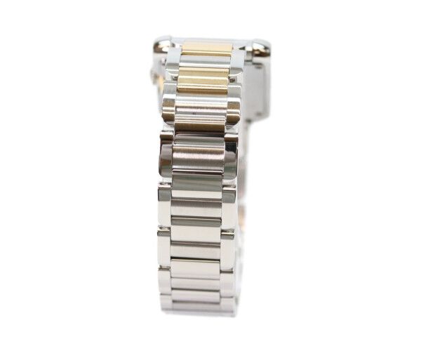 Cartier YG SS Tank en Gray SM Silver Guilloche Dial Quartz — view 4