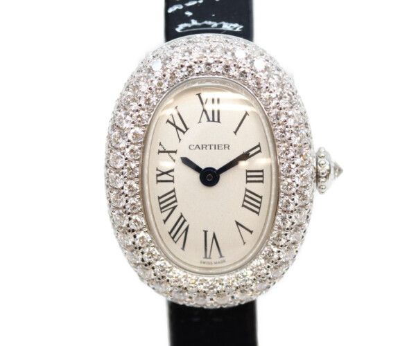 Cartier 750 Diamond Mini Vendome Watch Quartz