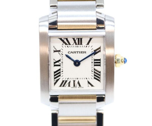 Cartier SS YG Tank Francaise SM Quartz