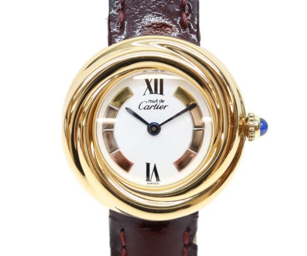 Cartier Must Trinity Vermeil SM Side White Dial Quartz
