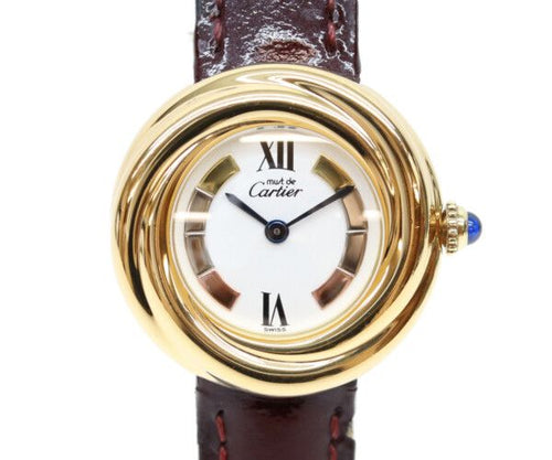 Cartier Must Trinity Vermeil SM Side White Dial Quartz