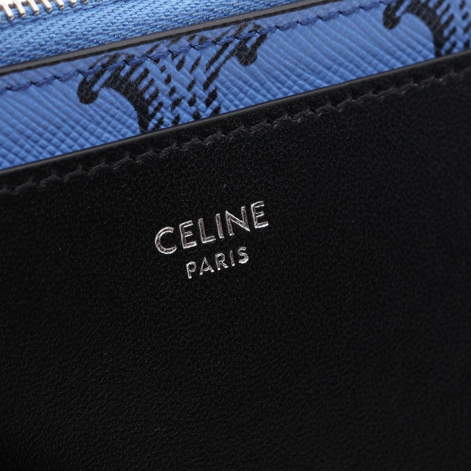 Celine Coin Case Triomphe Card Leather — view 4